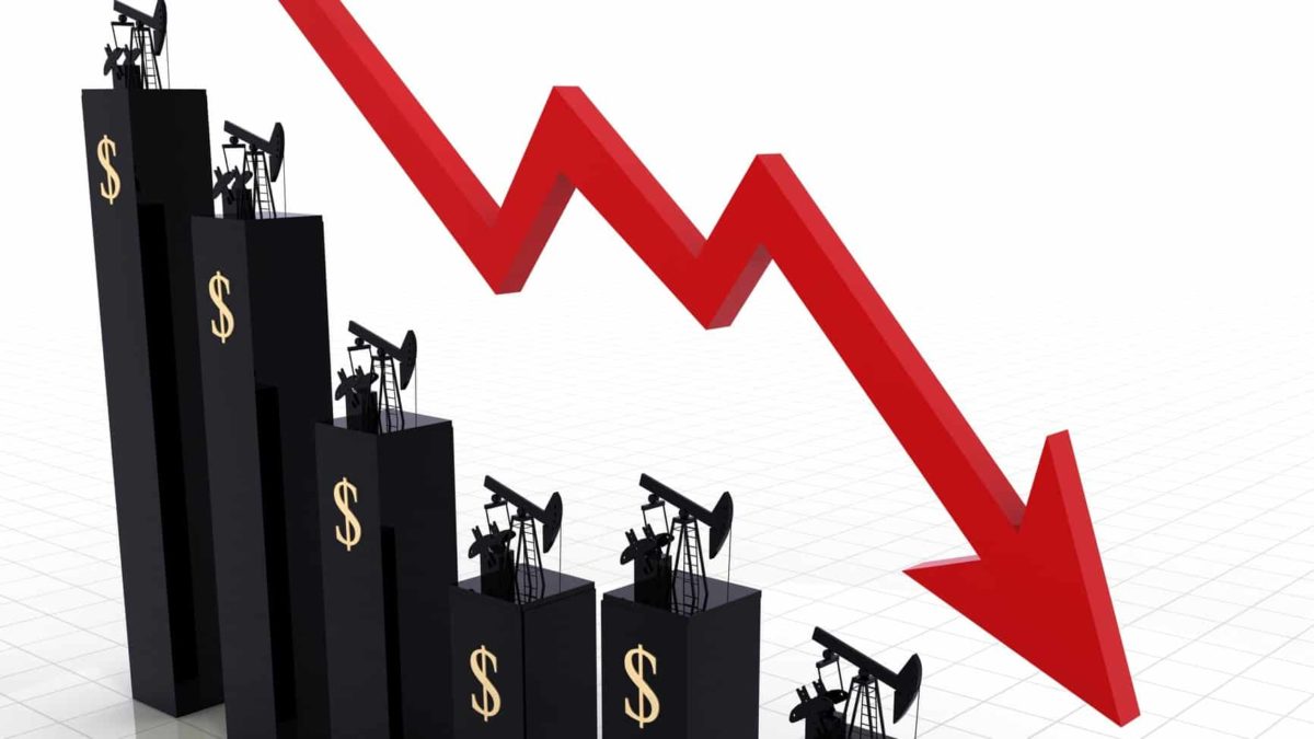 Oil price going down.