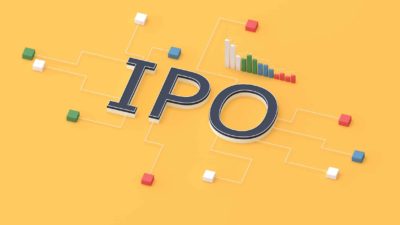 IPO written in dark blue with a yellow background.