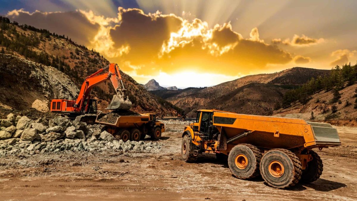 Machinery at a mine site.